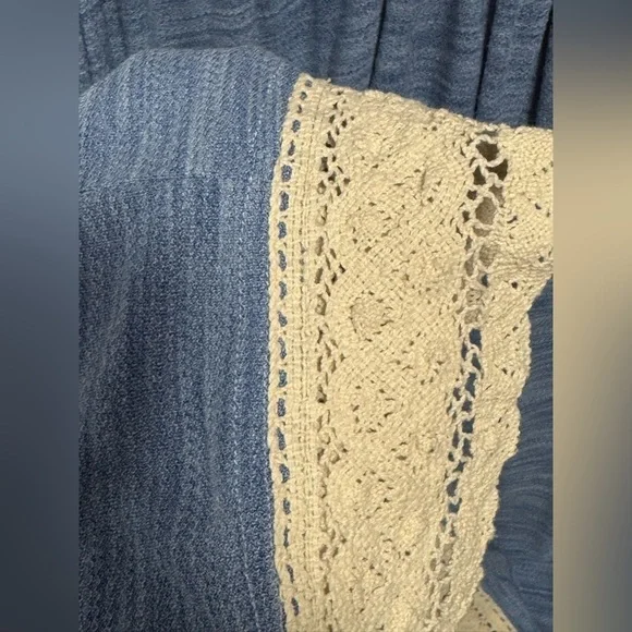 Umgee Blue Peasant Bohemian Embroidered
Dress Size Small - Picture 4 of 6